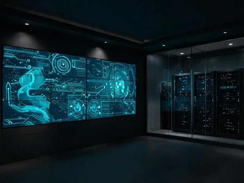 Redundant LED visualization in a control room